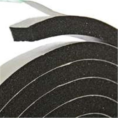 THERMWELL PRODUCTS Thermwell Products R538H Black Rubber Foam Tape 0.37 X10 Ft. 6365654